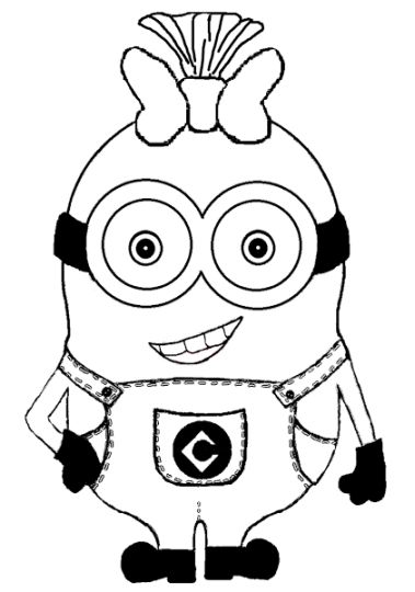 Minion Christmas Coloring Pages - Part 2